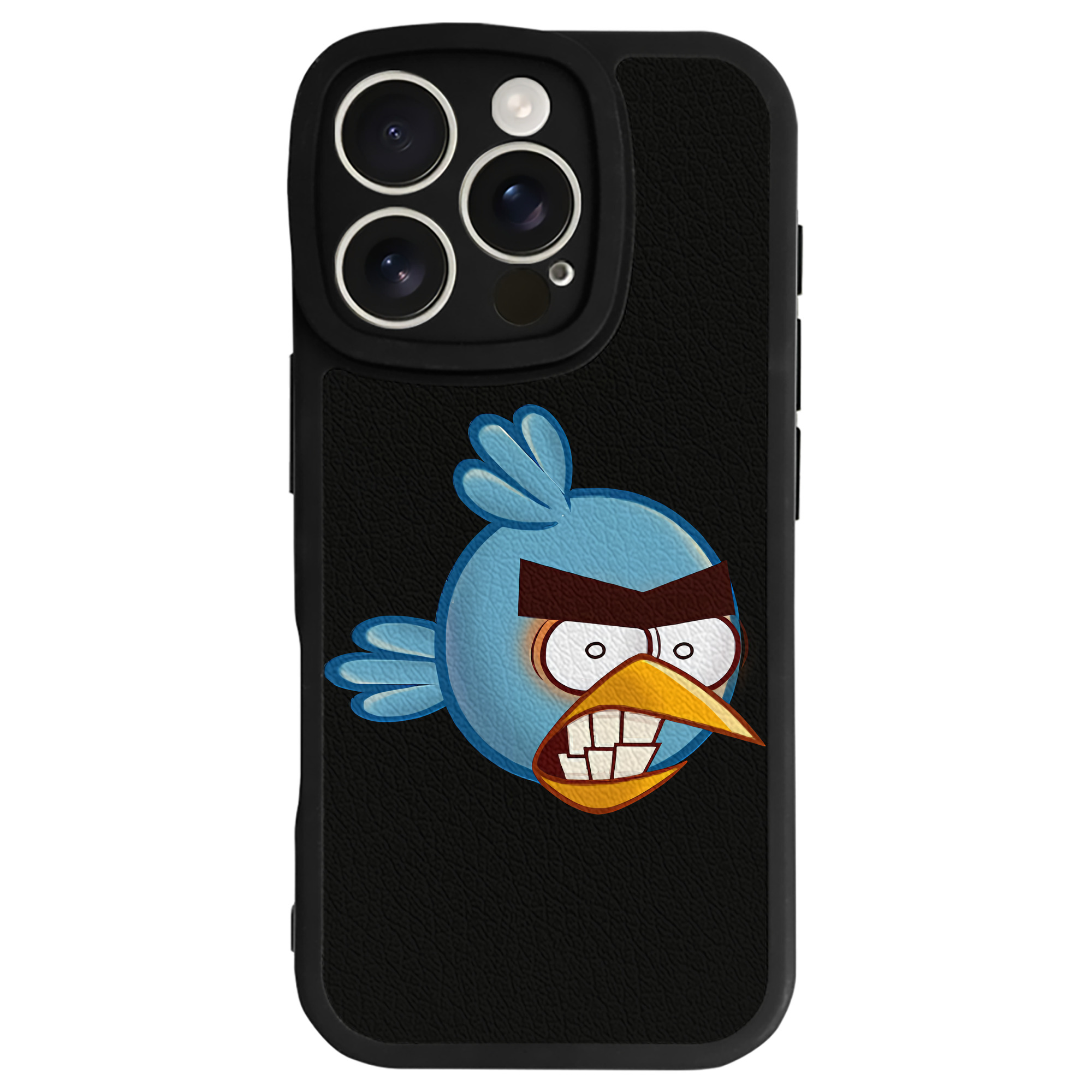 （画像用） Angry Birds アングリーバード 【iPhone 16シリーズ対応】シリコンスマホケース（レザー調） 材質：シリコン